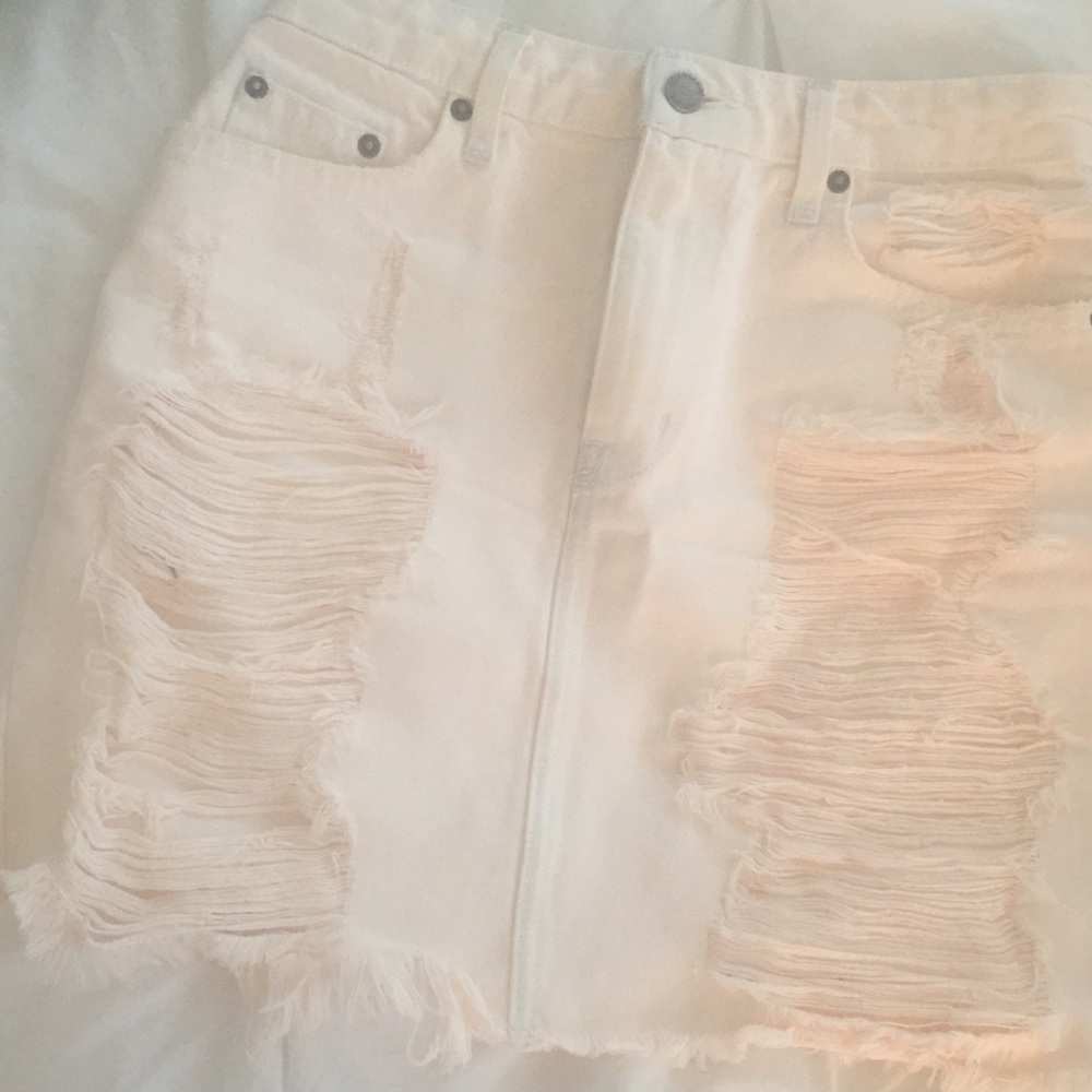 Carmar high waisted jean skirt  pink size 27
